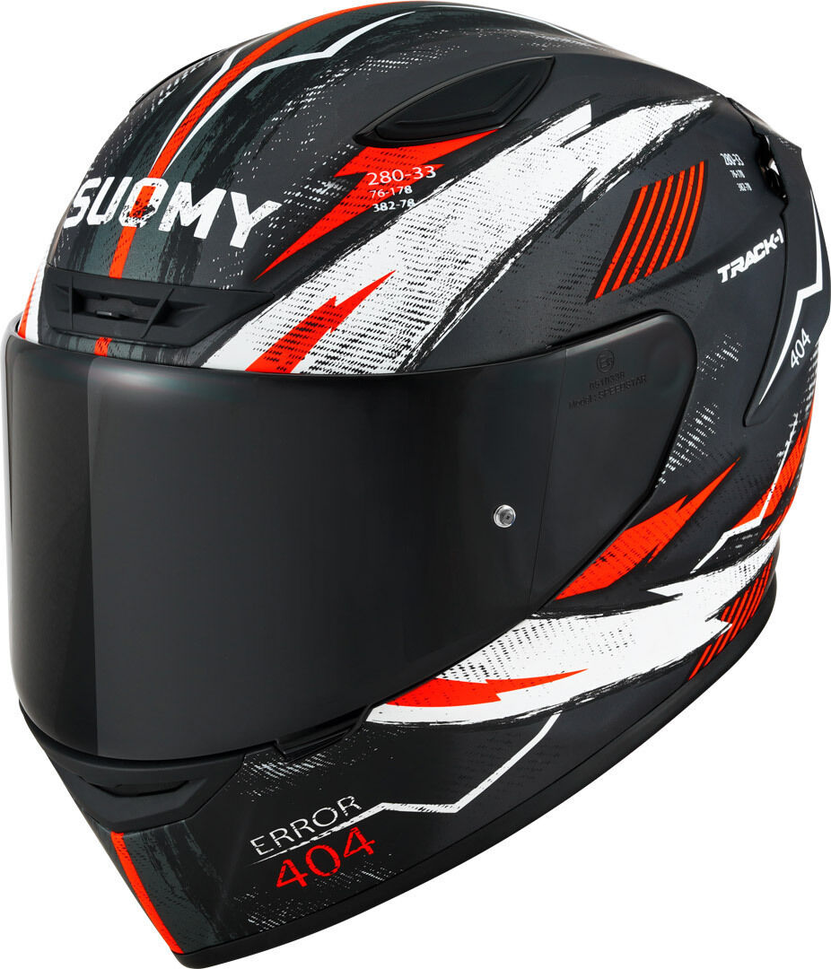 Suomy Track-1 404 2023 Casco - Negro Gris Rojo (XS)