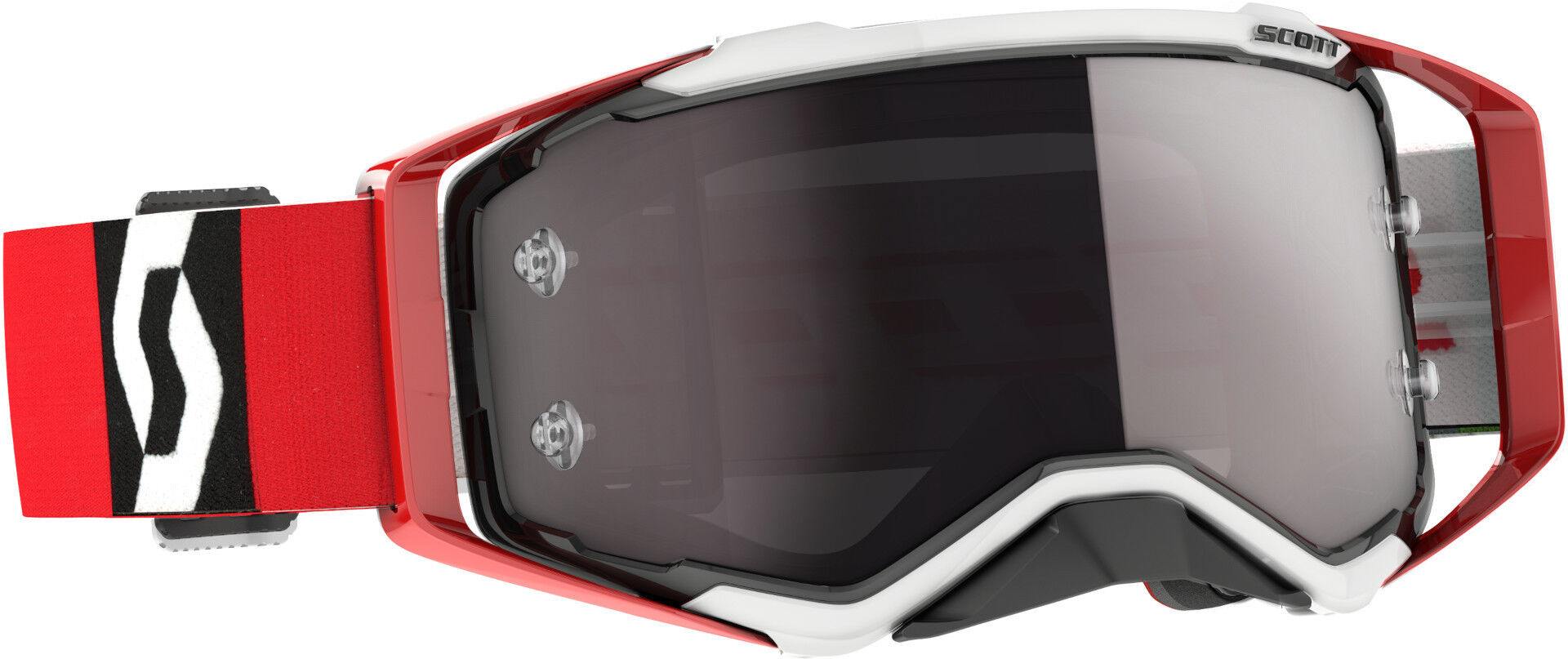 Scott Prospect Chrome 2023 Gafas de motocross - Negro Rojo (un tamaño)