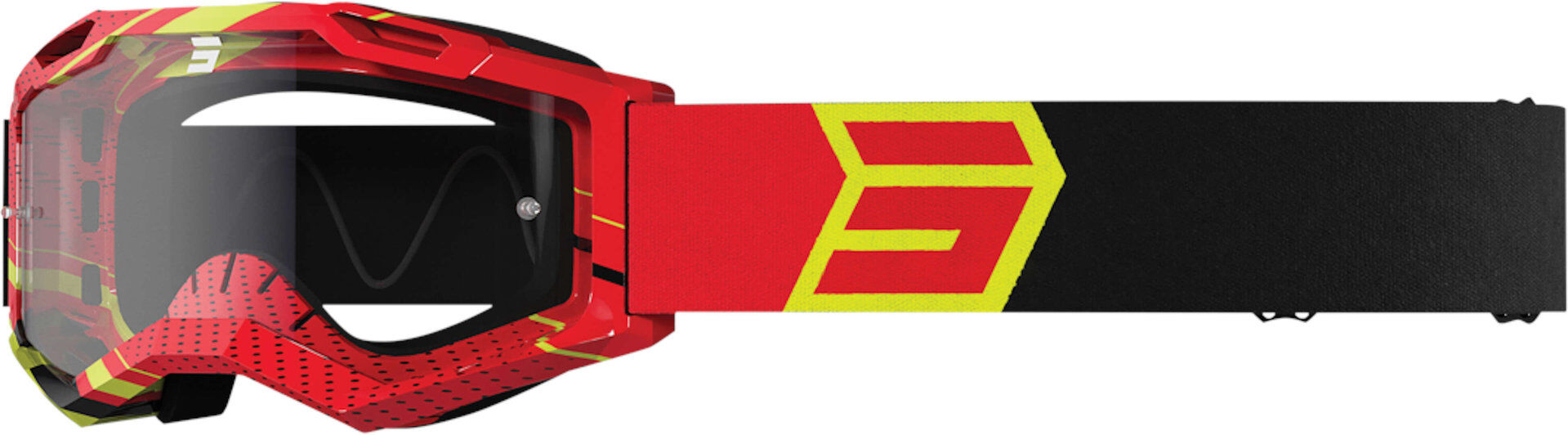Shot Assault 2.0 Drop Gafas de motocross - Negro Rojo (un tamaño)
