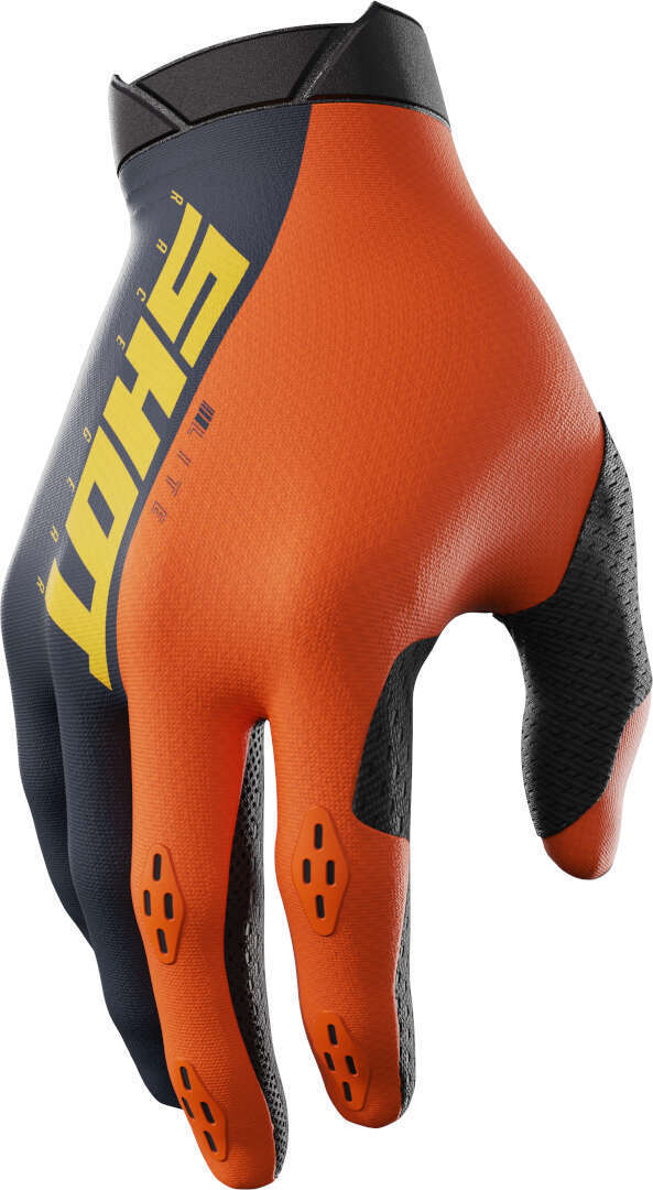 Shot Lite Guantes de motocross - Azul Naranja (2XL)