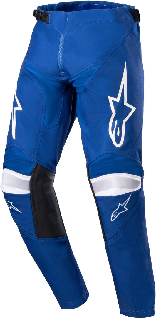 Alpinestars Racer Narin Pantalones Juveniles de Motocross - Blanco Azul (26)