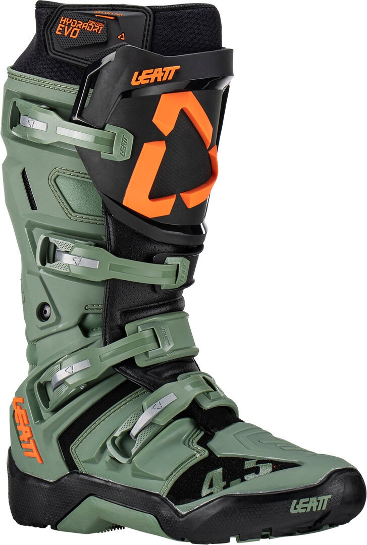 Leatt 4.5 HydraDri botas impermeables de motocross - Negro Verde (42)