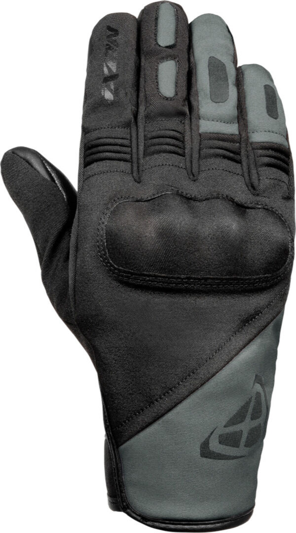 Ixon Pro Oslo Guantes de moto de invierno impermeables - Negro Verde Marrón Beige (XL)