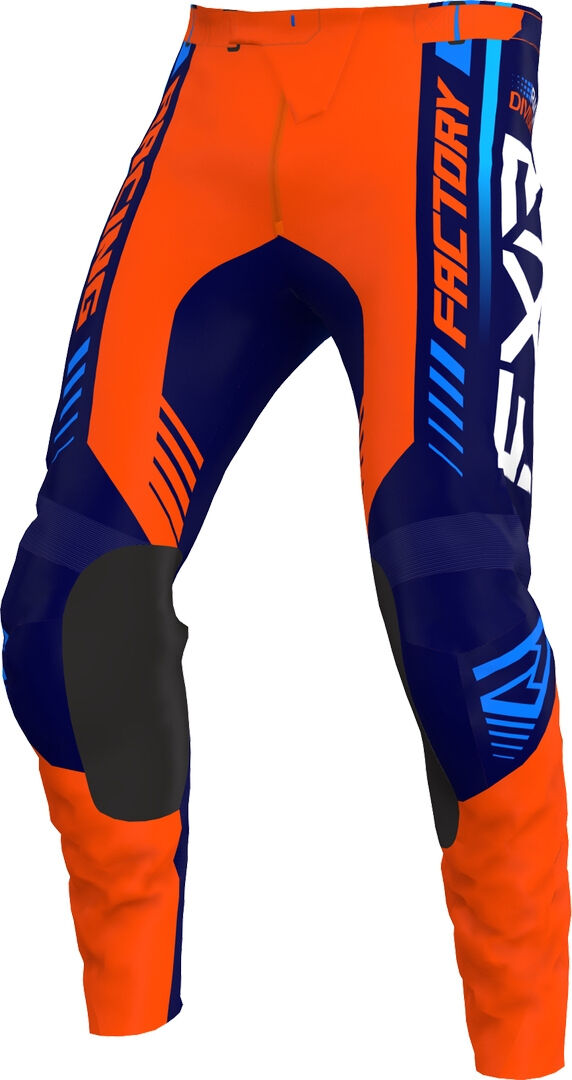 FXR Clutch Pro 2023 Pantalones de motocross - Azul Naranja (34)