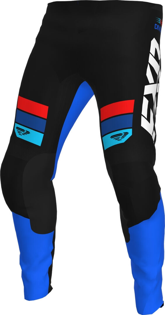 FXR Clutch 2023 Pantalones de motocross - Negro Rojo Azul (36)