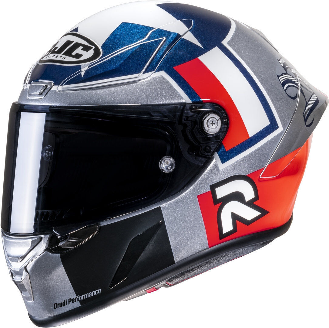 HJC RPHA 1 Ben Spies Silverstar Casco - Azul Plata (2XL)