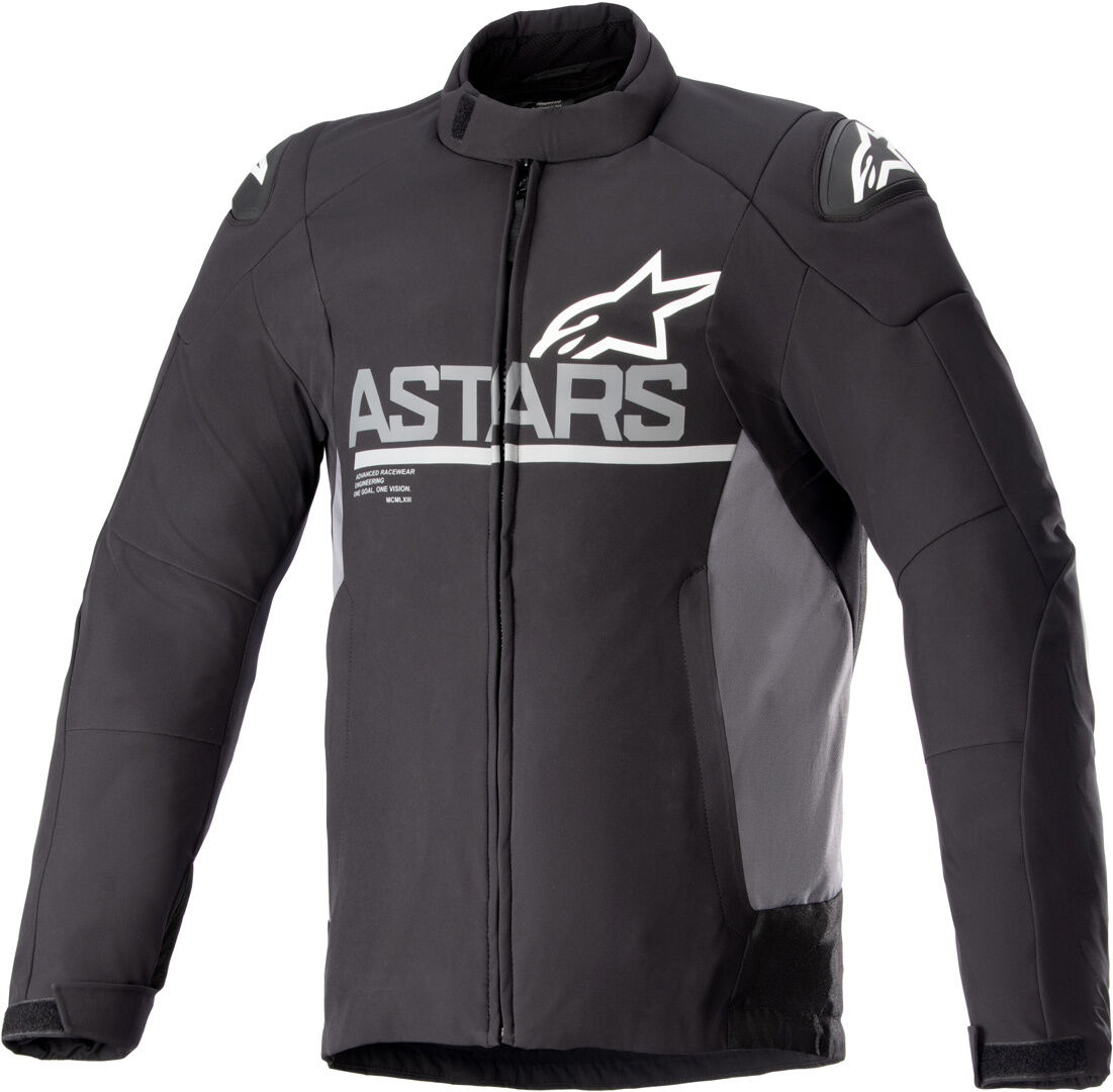 Alpinestars SMX chaqueta textil impermeable para motocicletas - Negro Gris (XL)