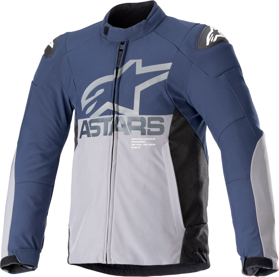 Alpinestars SMX chaqueta textil impermeable para motocicletas - Gris Azul (XL)