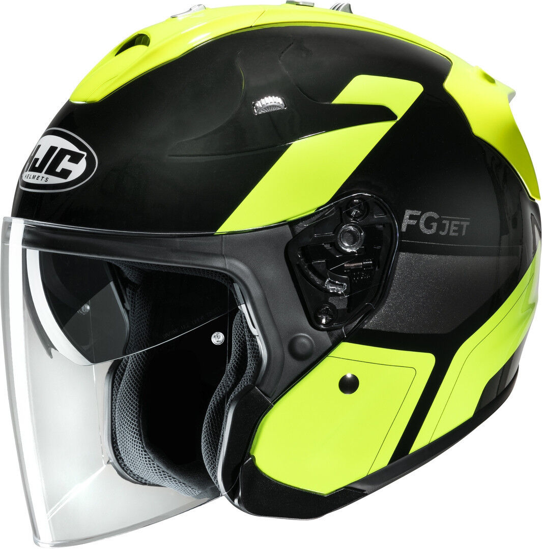 HJC FG-Jet Epen Casco Jet - Negro Amarillo (S)