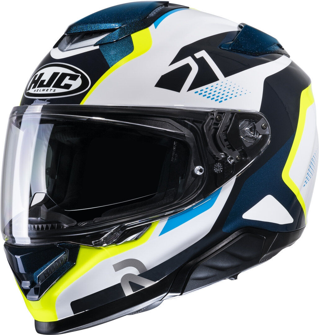 HJC RPHA 71 Hapel Casco - Blanco Azul Amarillo (L)