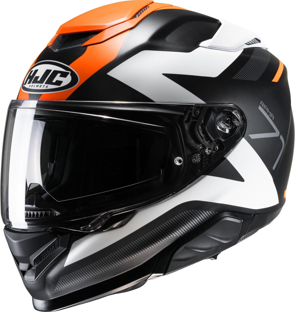 HJC RPHA 71 Pinna Casco - Negro Naranja (2XL)