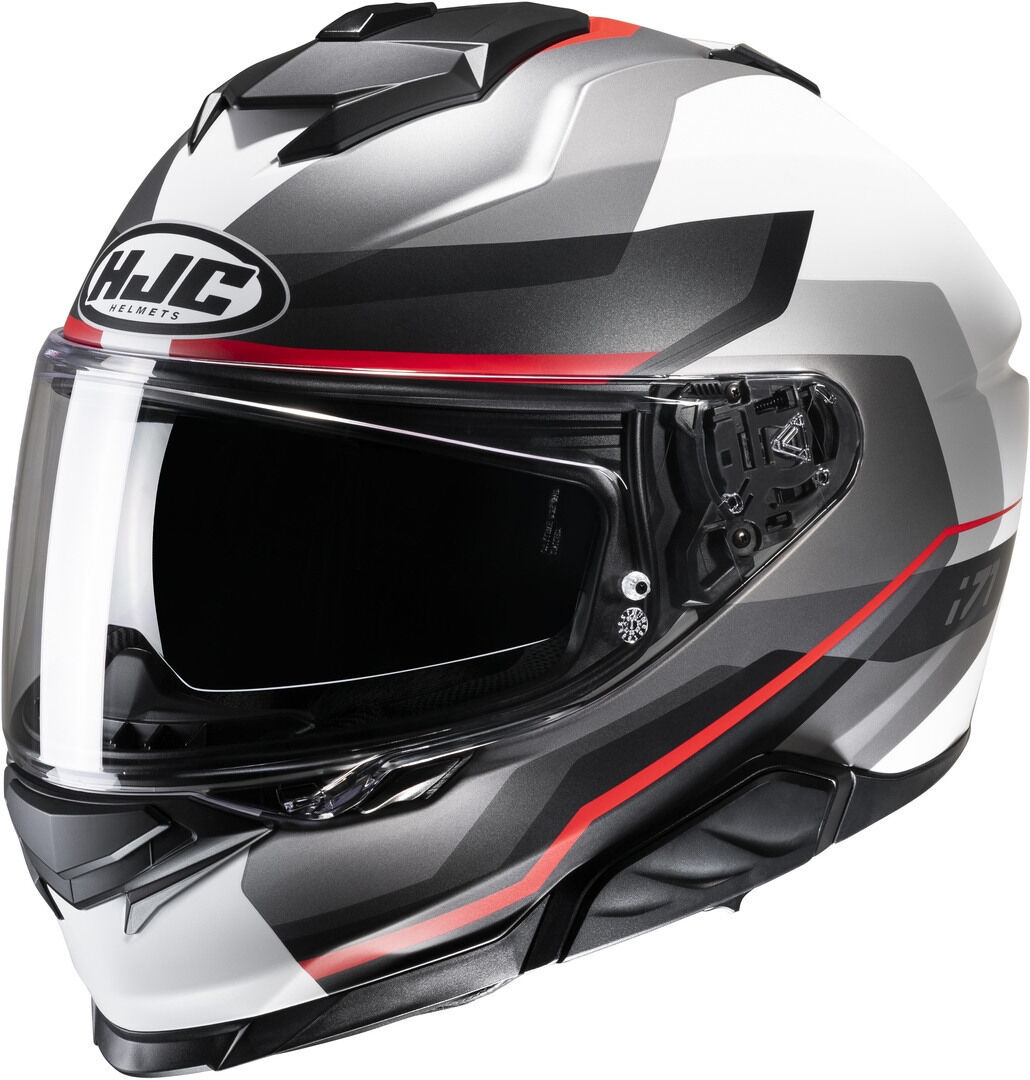 HJC i71 Nior Casco - Negro Gris Rojo (XS 54 55)