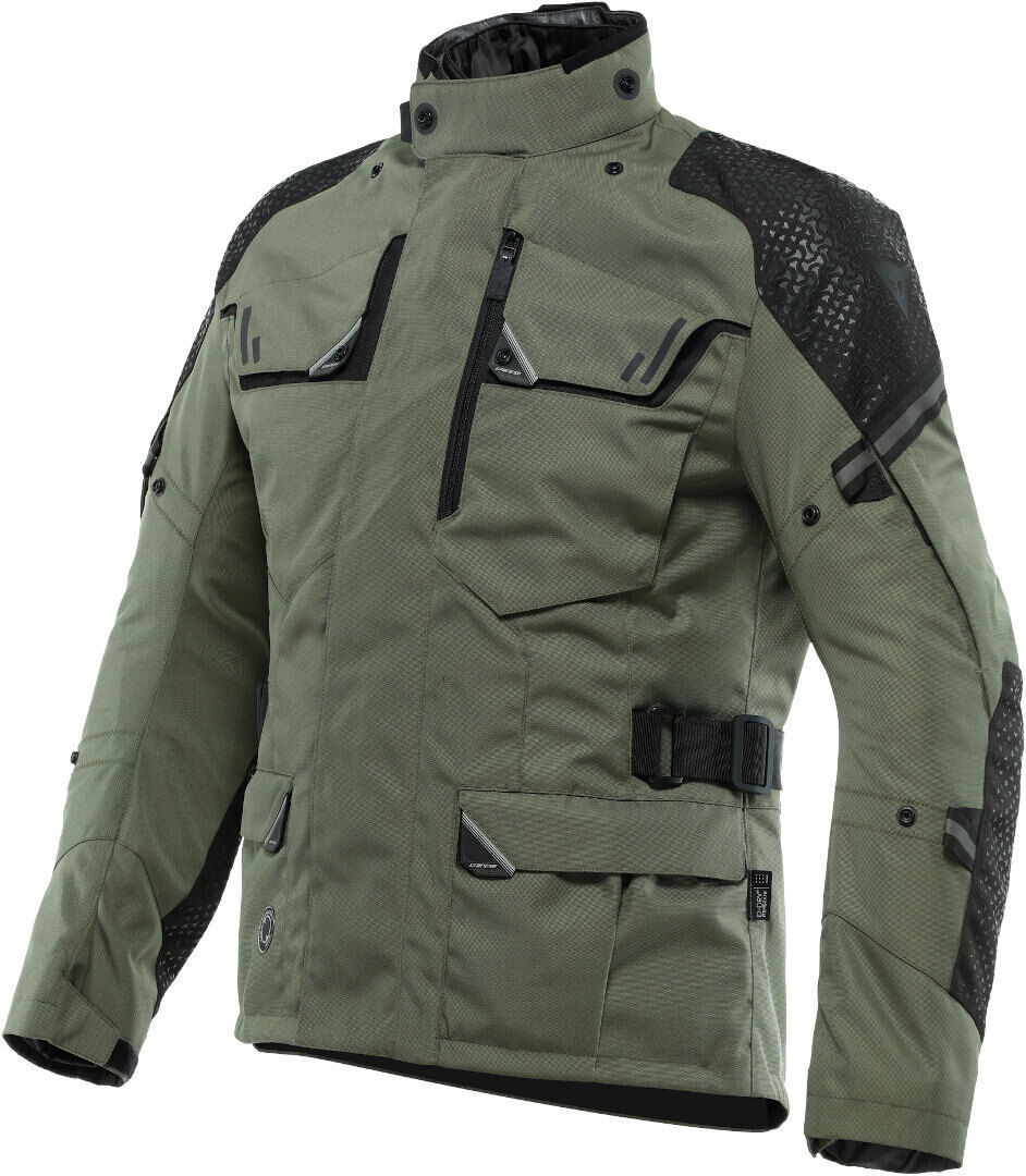 Dainese Ladakh 3L D-Dry Chaqueta textil de motocicleta - Negro Verde (44)