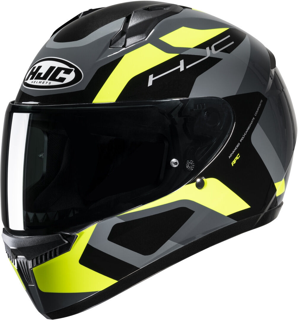 HJC C10 Tins Casco - Negro Gris Amarillo (M)