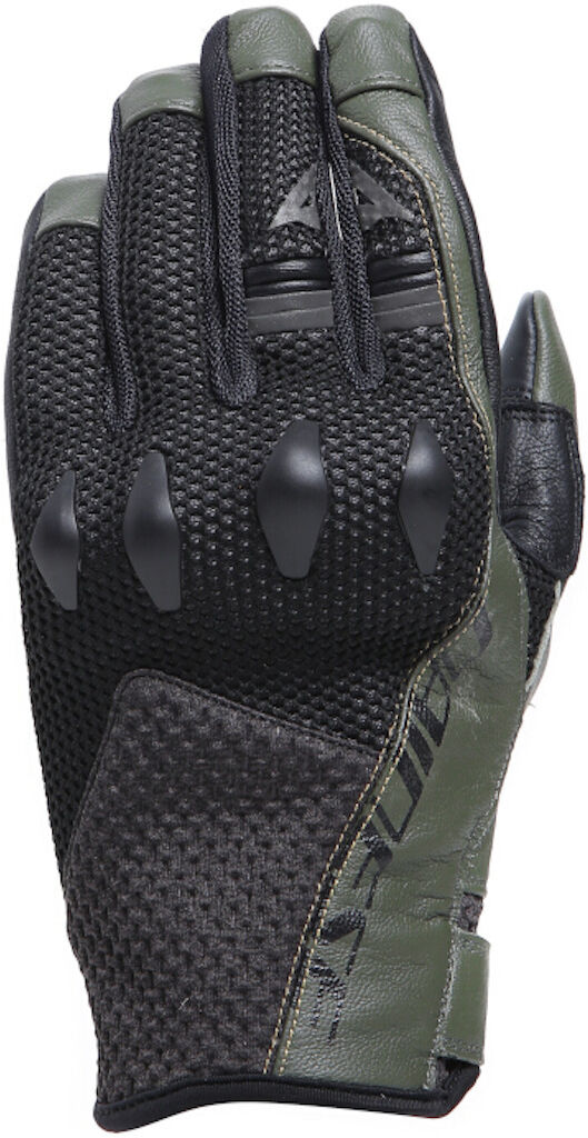 Dainese Karakum Ergo-Tek Guantes de motocicleta - Negro Verde (L)