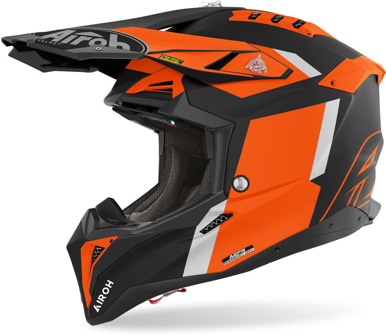 Airoh Aviator 3 Glory Casco de motocross - Naranja (XS)