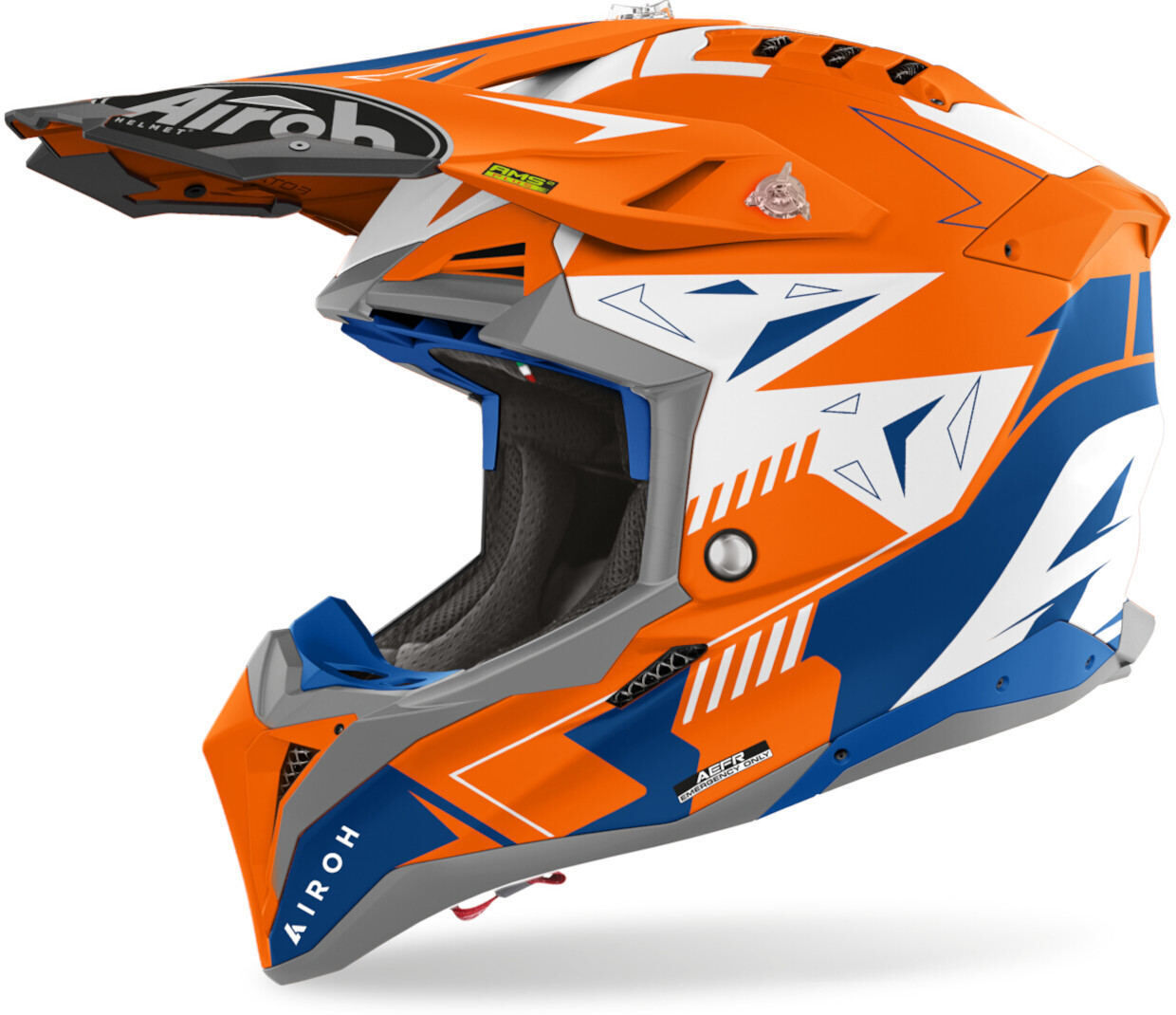 Airoh Aviator 3 Spin Casco de motocross - Naranja (XS)