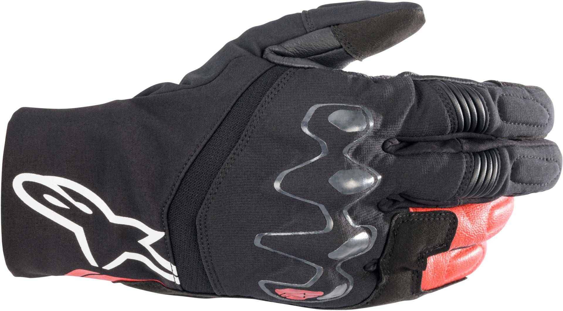 Alpinestars Hyde XT Drystar® XF Guantes de motocicleta impermeables - Negro Rojo (S)