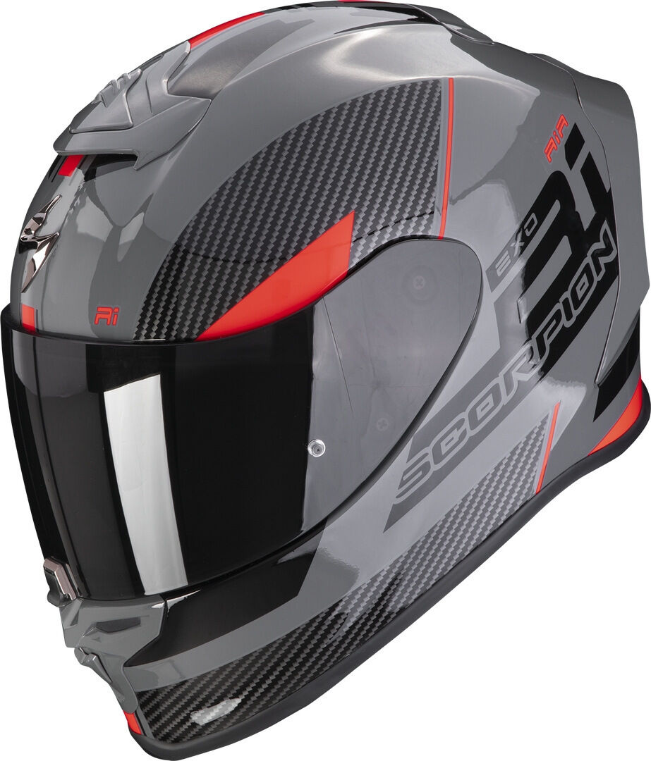 Scorpion EXO-R1 Evo Air Final Casco - Negro Gris Rojo (XL)