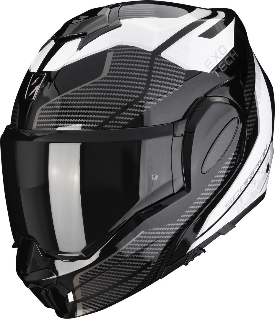 Scorpion Exo-Tech Evo Animo Casco - Negro Blanco (XL)