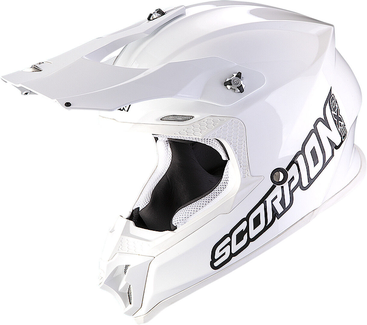 Scorpion VX-16 Evo Air Solid Casco de motocross - Blanco (XL)