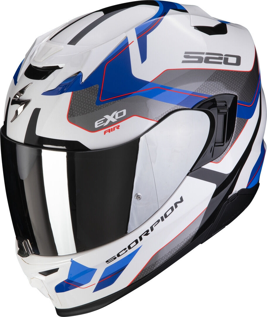 Scorpion EXO-520 Evo Air Elan Casco - Blanco Azul (2XL)