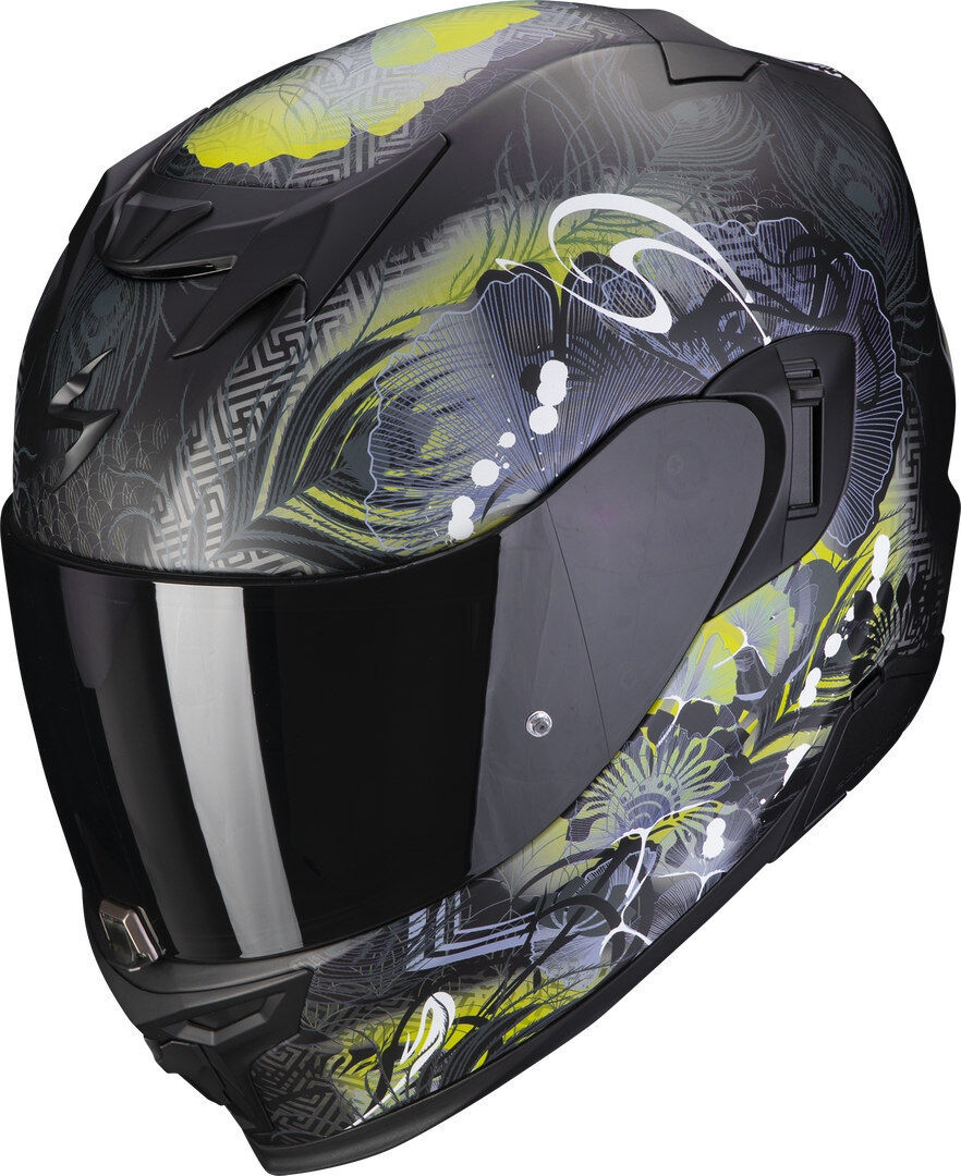 Scorpion EXO-520 Evo Air Melrose Casco de señora - Negro Amarillo (XS)