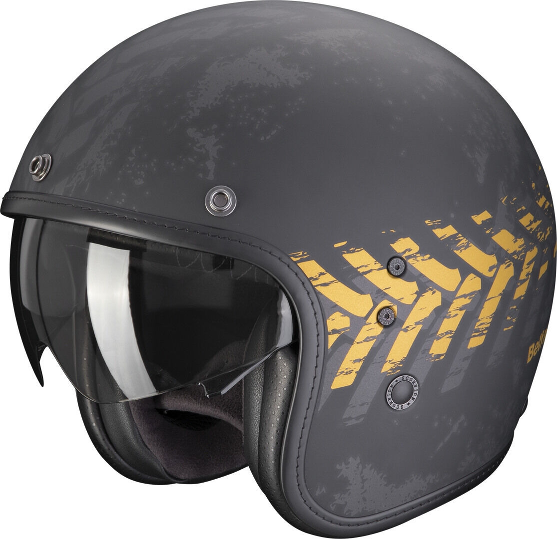 Scorpion Belfast Evo Nevada Casco Jet - Gris Oro (2XL)