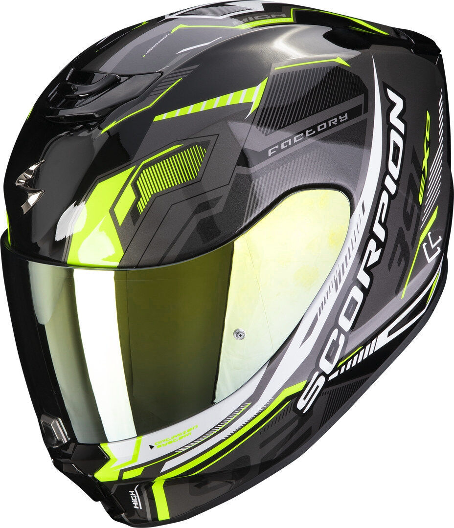 Scorpion EXO 391 Haut Casco - Negro Amarillo (XS)