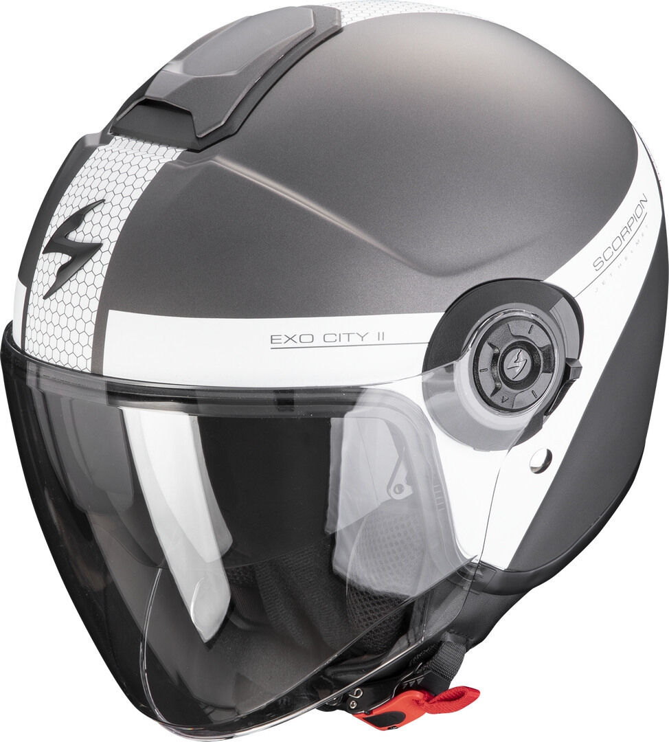 Scorpion Exo-City II Short Casco Jet - Gris (XL)