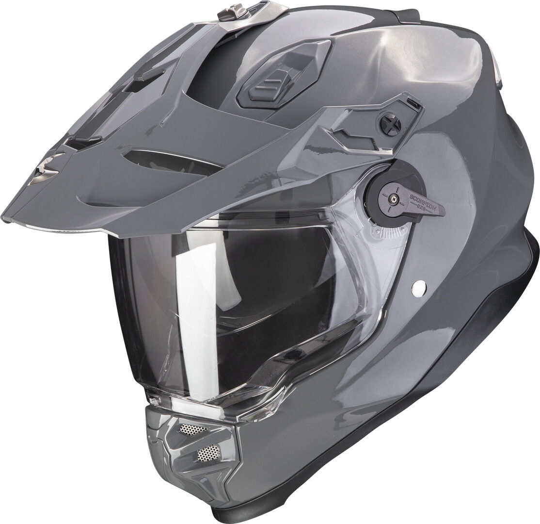 Scorpion ADF-9000 Air Solid Casco de motocross - Gris (XL)