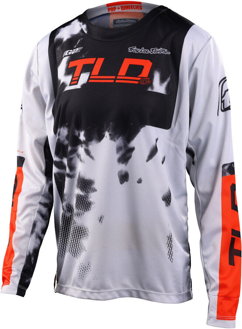 Lee GP Astro Maillot Juvenil de Motocross - Gris Naranja (XL)