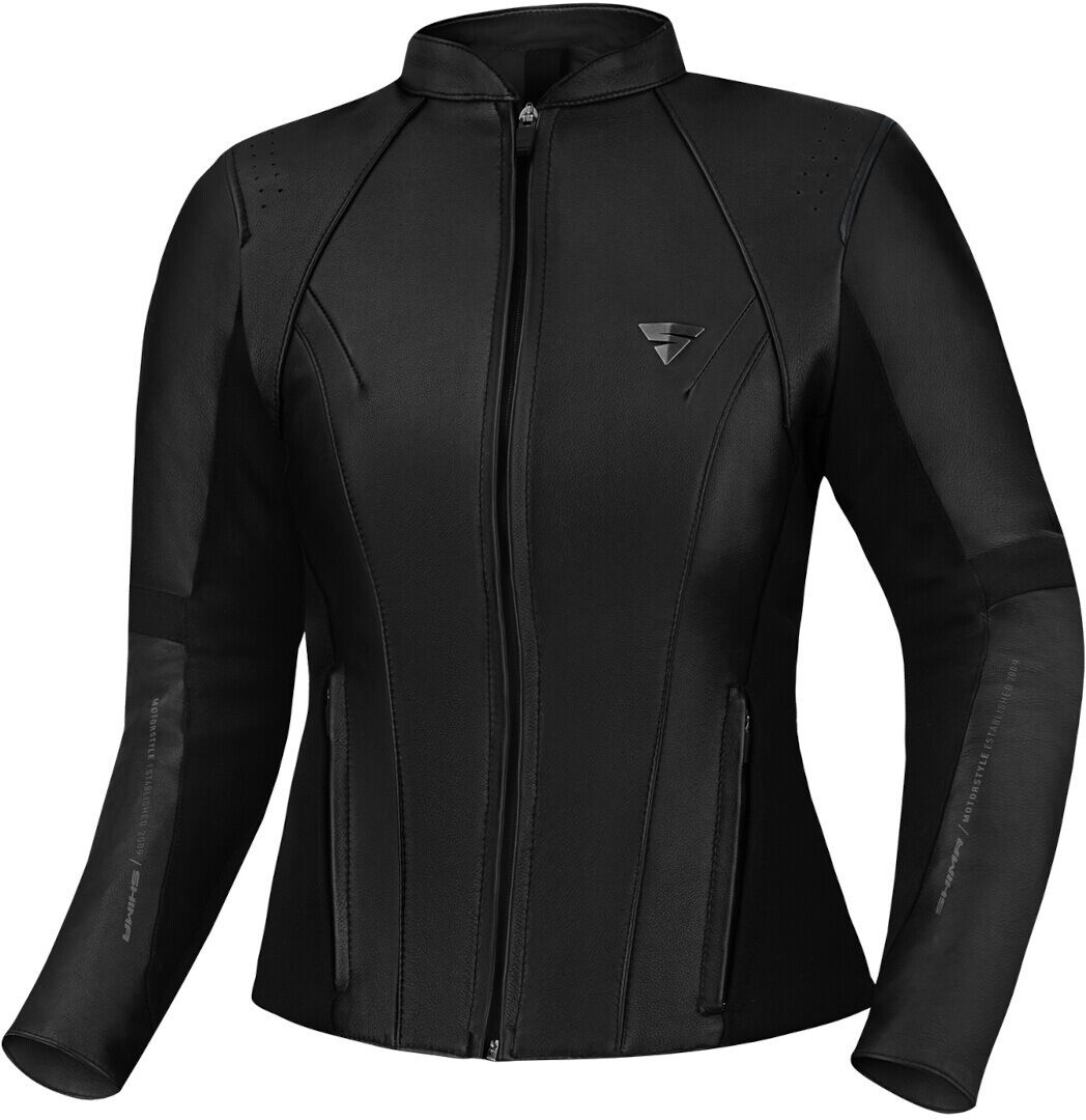 SHIMA Monaco 2.0 Chaqueta de cuero de moto para mujer - Negro (S)