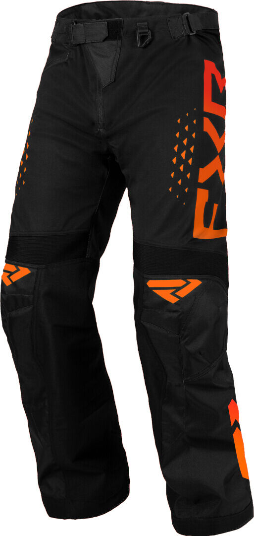 FXR Cold Cross RR Pantalones impermeables de motocross - Negro Naranja (3XS)