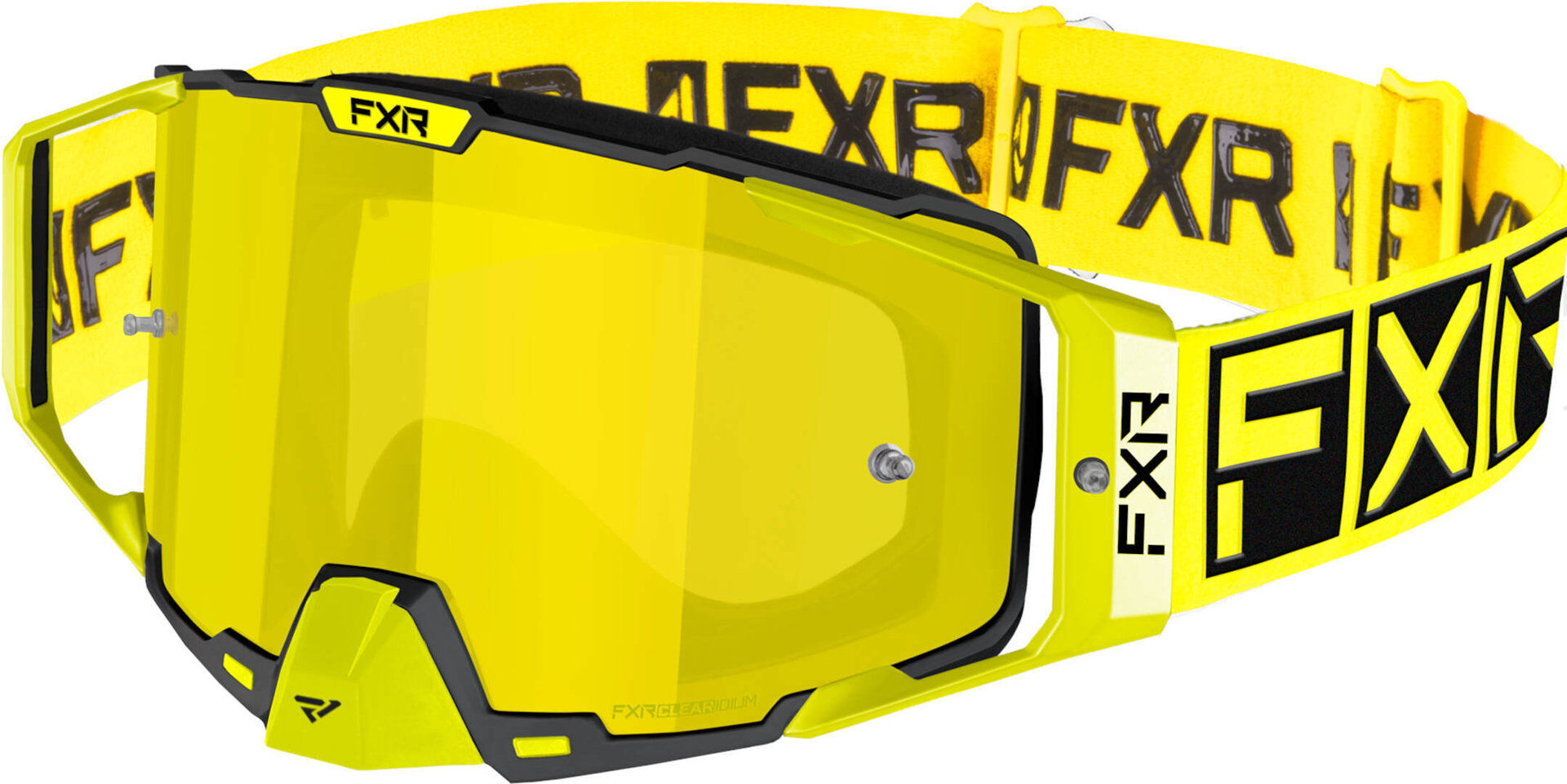 FXR Pilot 2023 Gafas de motocross - Negro Amarillo (un tamaño)