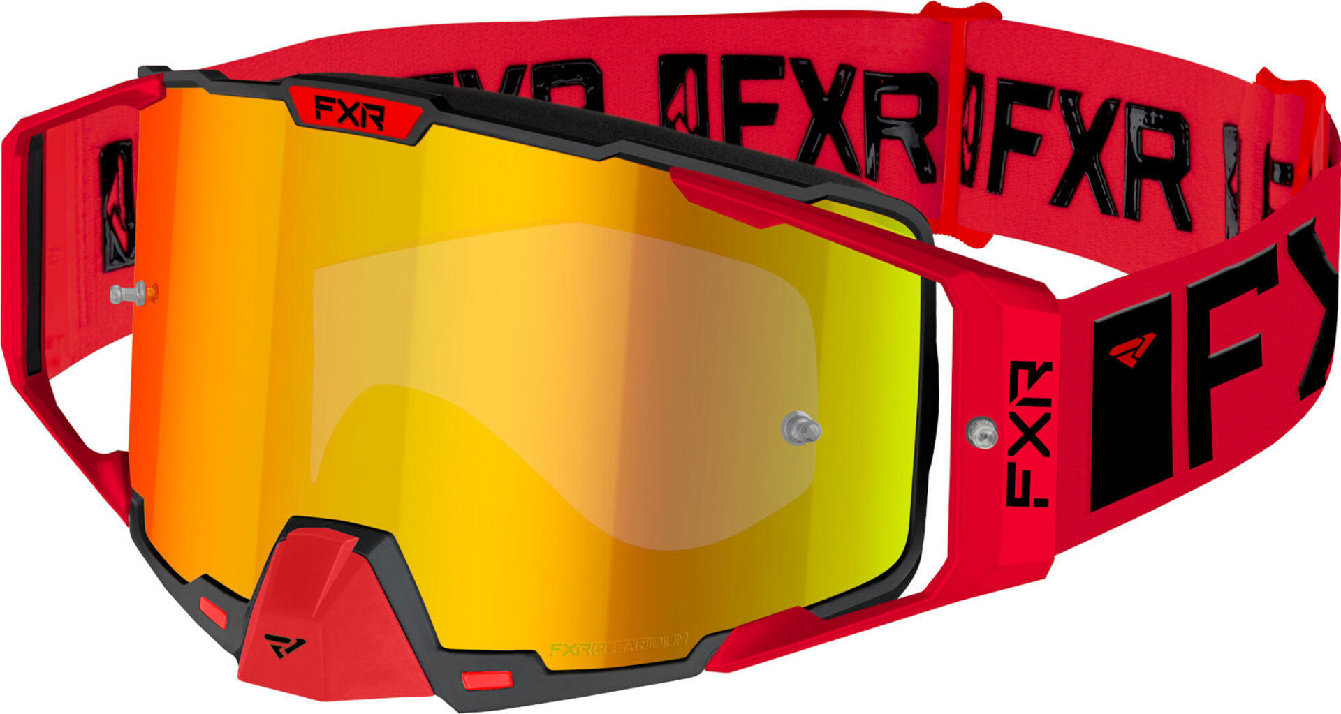 FXR Pilot 2023 Gafas de motocross - Negro Rojo (un tamaño)