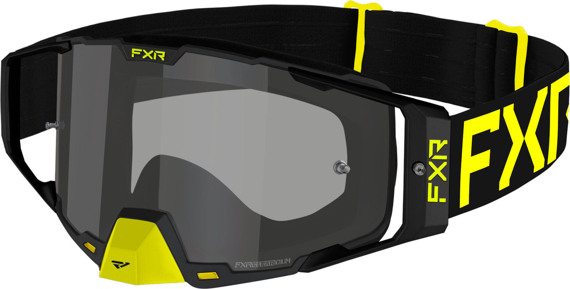FXR Combat 2023 Gafas de motocross - Negro Amarillo (un tamaño)