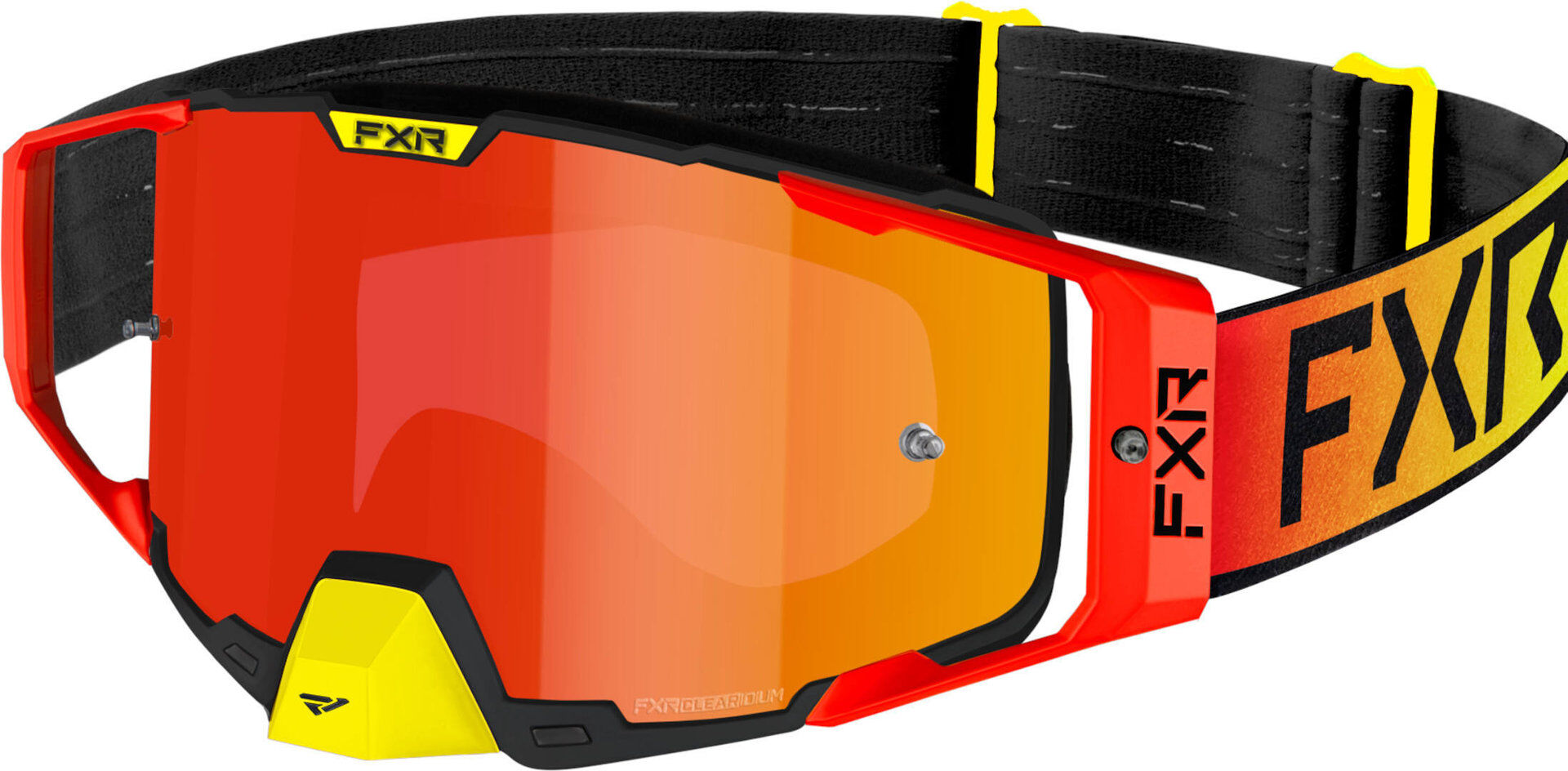 FXR Combat 2023 Gafas de motocross - Rojo Amarillo (un tamaño)