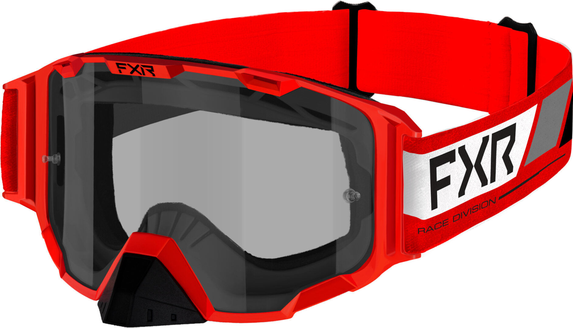 FXR Maverick 2023 Gafas de motocross - Blanco Rojo (un tamaño)