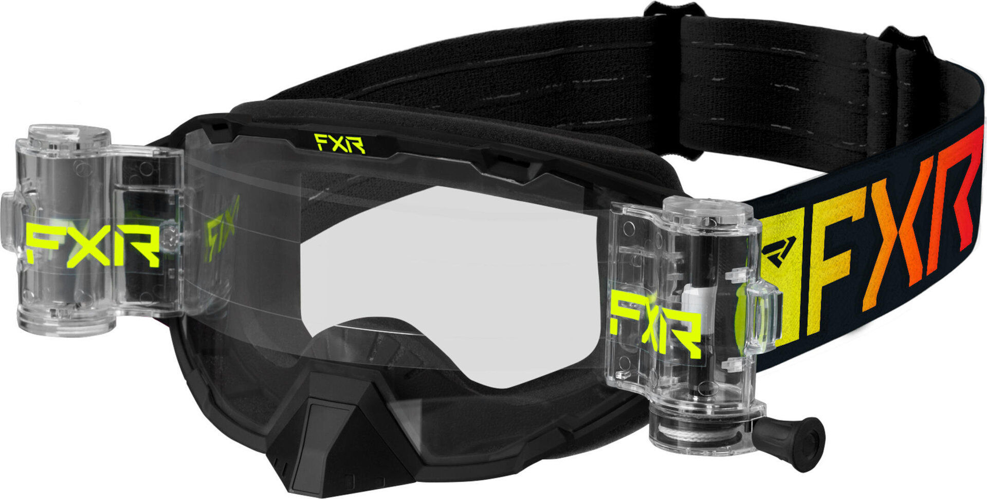 FXR Maverick Roll-Off 2023 Gafas de motocross - Negro Amarillo (un tamaño)