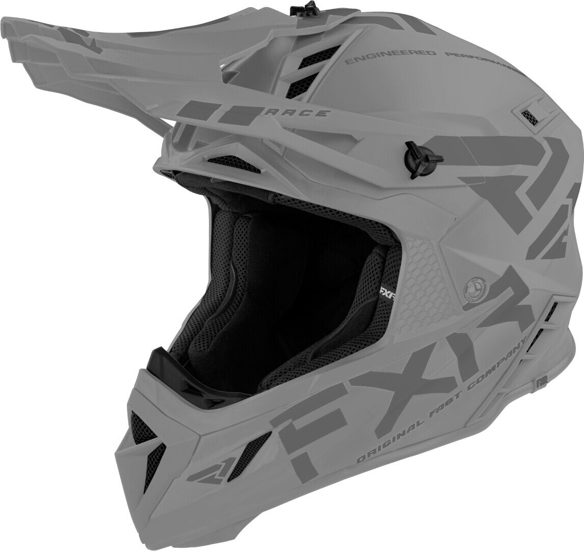 FXR Helium Prime 2023 Casco de motocross - Gris (M)