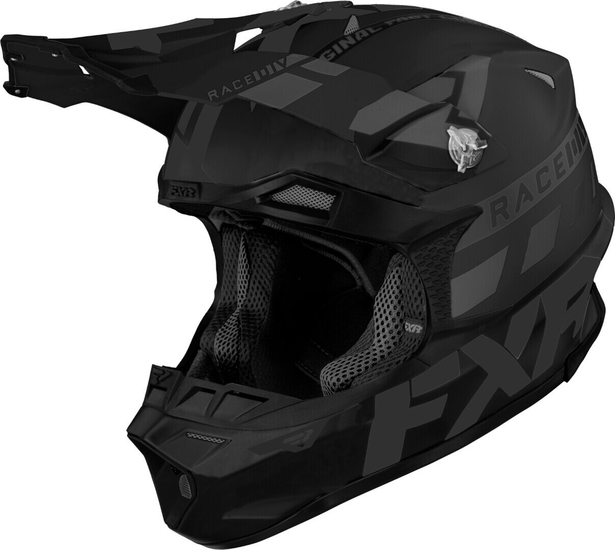 FXR Blade Race Div Casco de motocross - Negro (XL)