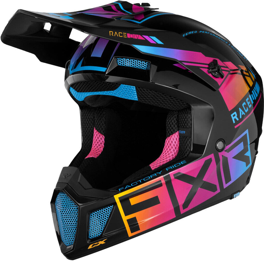 FXR Clutch CX Pro MIPS Casco de motocross - Negro Rosa