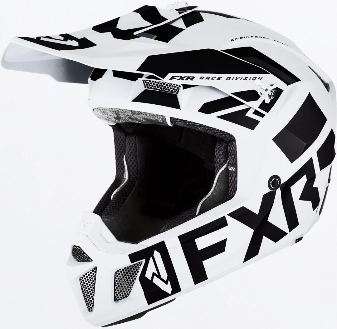 FXR Clutch Evo LE Casco de moto de nieve - Negro Blanco (XS)