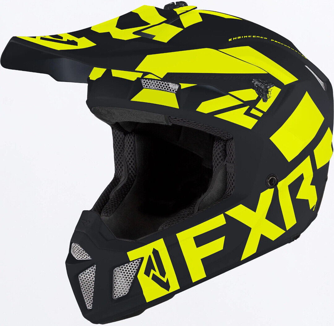 FXR Clutch Evo LE Casco de moto de nieve - Negro Amarillo (XS)