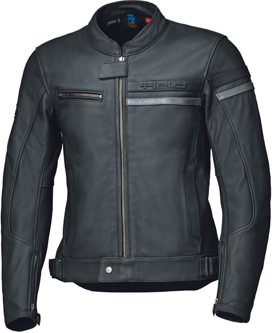 Held Midway Chaqueta de cuero para damas - Negro Gris (46)