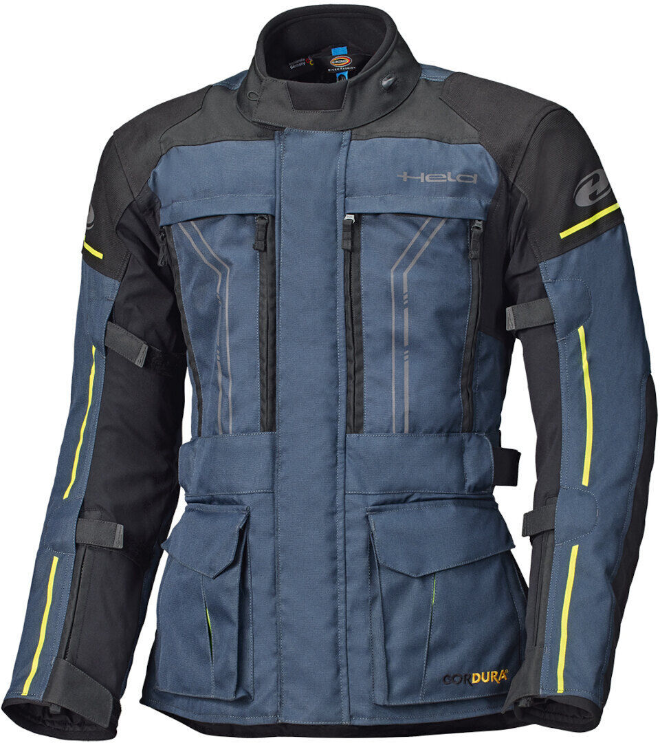 Held Pentland Chaqueta textil de motocicleta - Azul Amarillo (4XL)