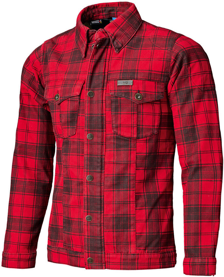 Held Woodland Camisa de moto - Negro Rojo (6XL)