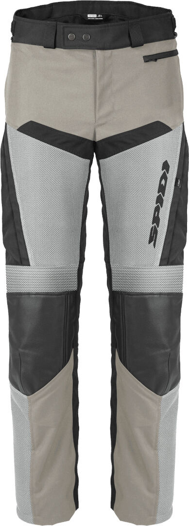 Spidi Vent Pro Pantalones de cuero de motocicleta - Negro Blanco (54)