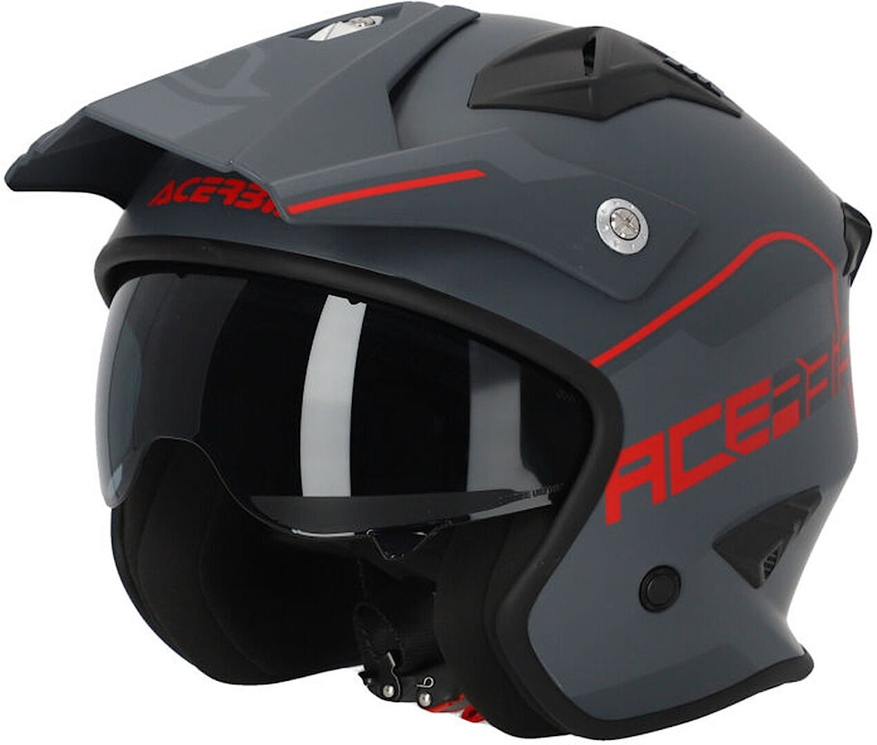 Acerbis Aria 2023 Casco Jet - Gris Plata (L)